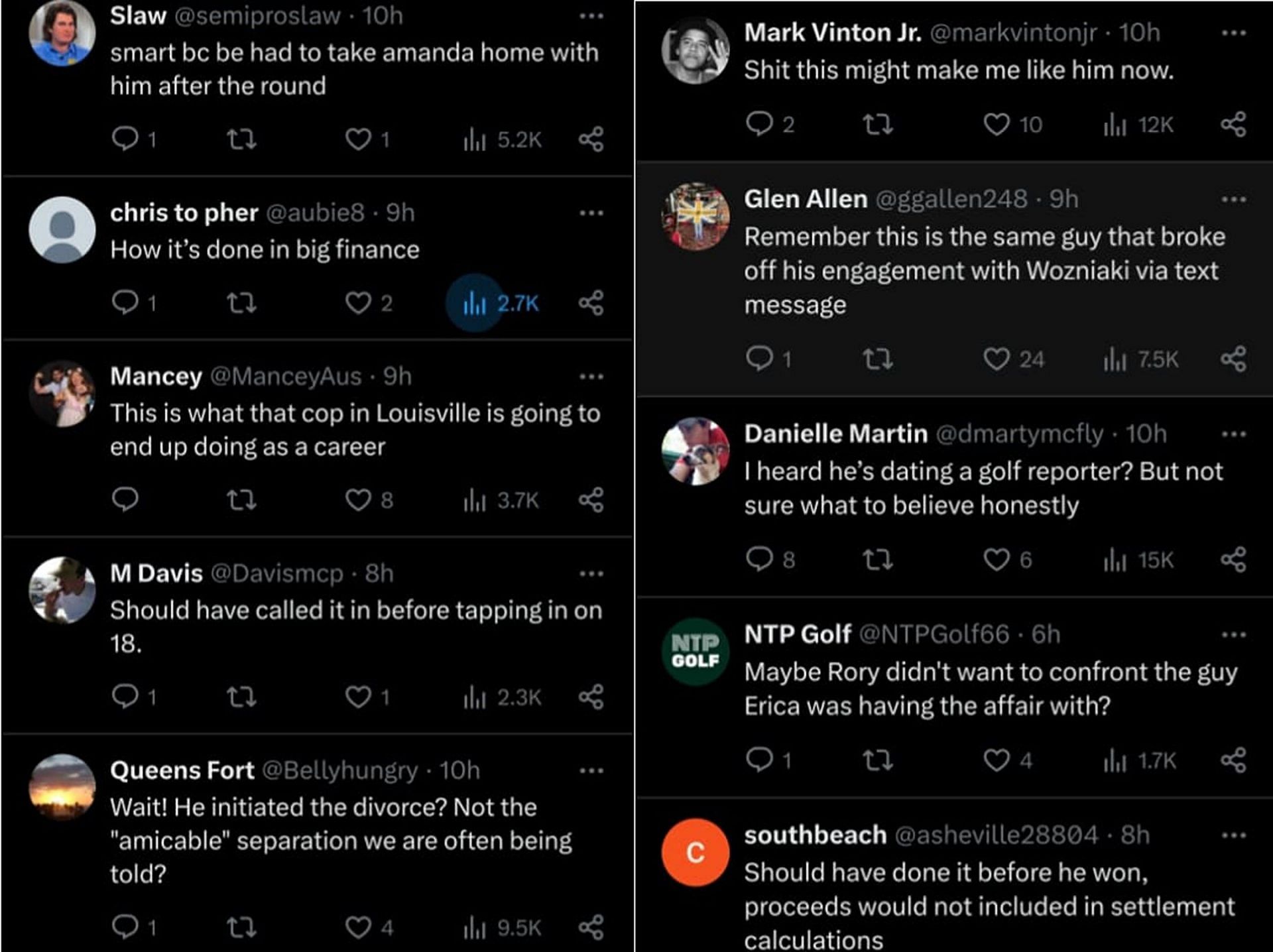 Fans' reaction (Image via X/@NUCLRGOLF)